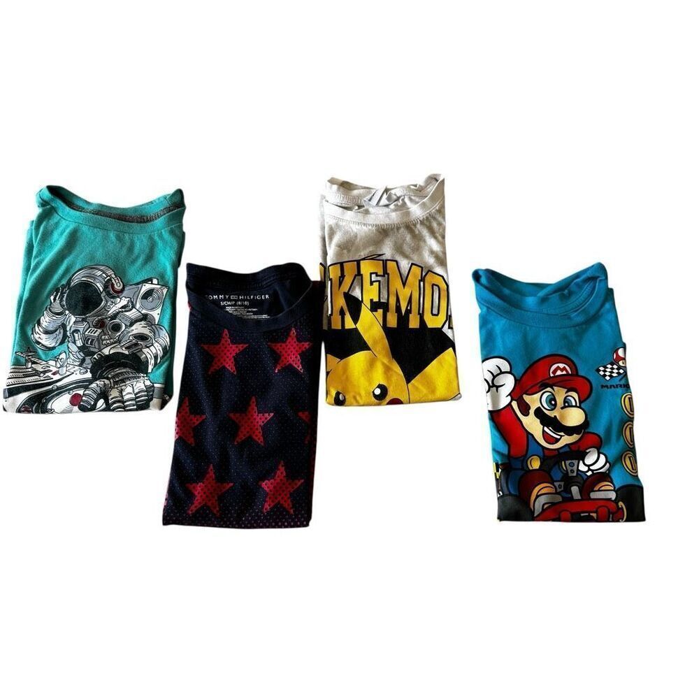 Tommy Hilfiger Old Navy Pokémon Humping Beans Short Sleeves SZ M (8-10) # 2445